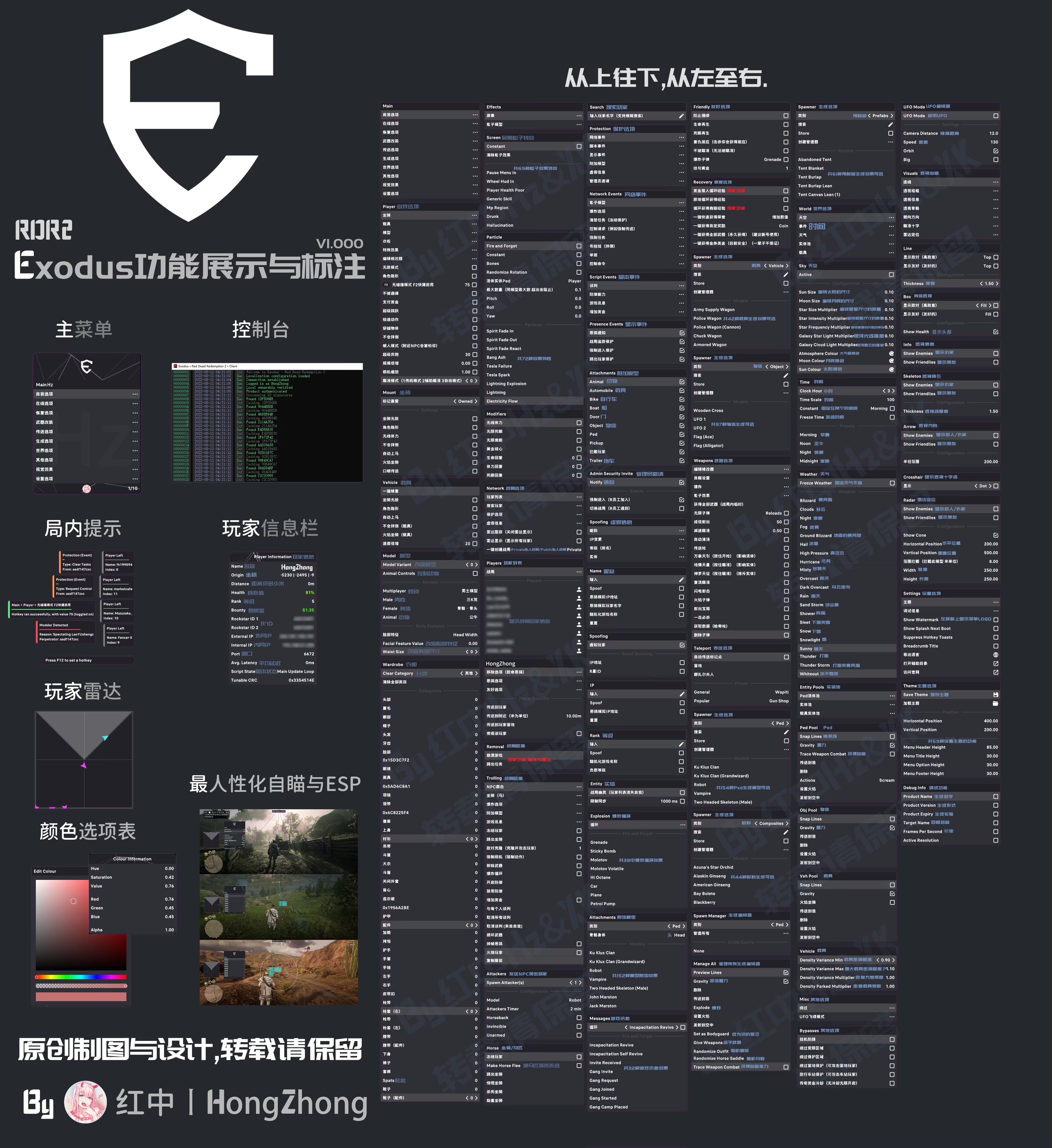 RDR2辅助菜单 Exodus丨埃及 功能截图 3
